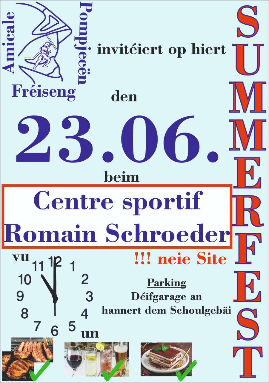 Summerfest Amicale Pompjeeën Fréiseng